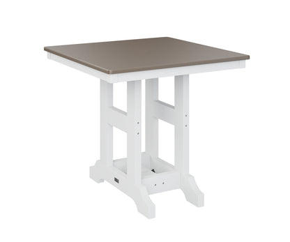 Garden Classic 33" Square Table Counter Height Hammered Top