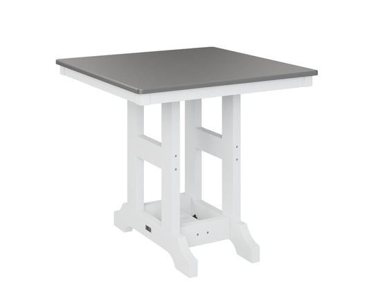 Garden Classic 33" Square Table Bar Height Hammered Top