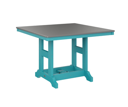 Garden Classic 44" Square Table Bar Height Hammered Top