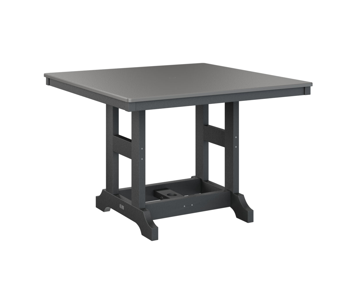 Garden Classic 44" Square Table Bar Height Hammered Top