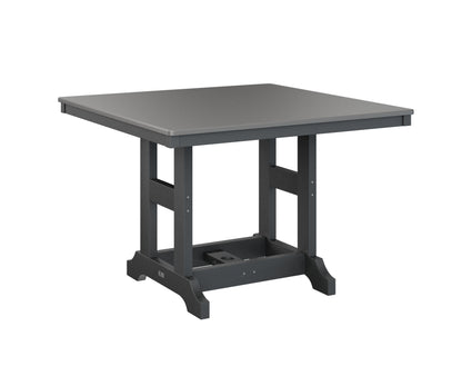 Garden Classic 44" Square Table Bar Height Hammered Top