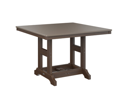 Garden Classic 44" Square Table Bar Height Hammered Top