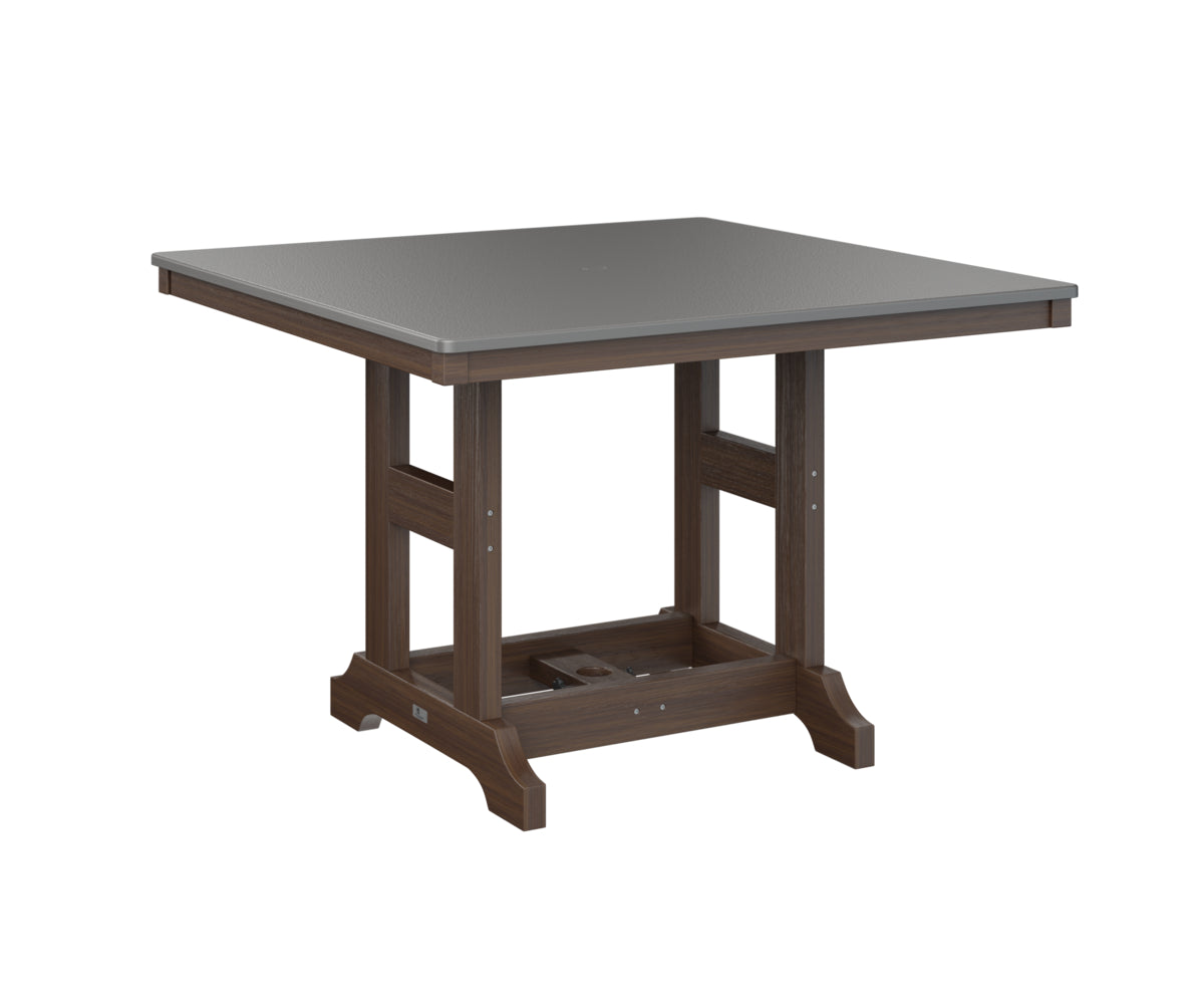 Garden Classic 44" Square Table Bar Height Hammered Top