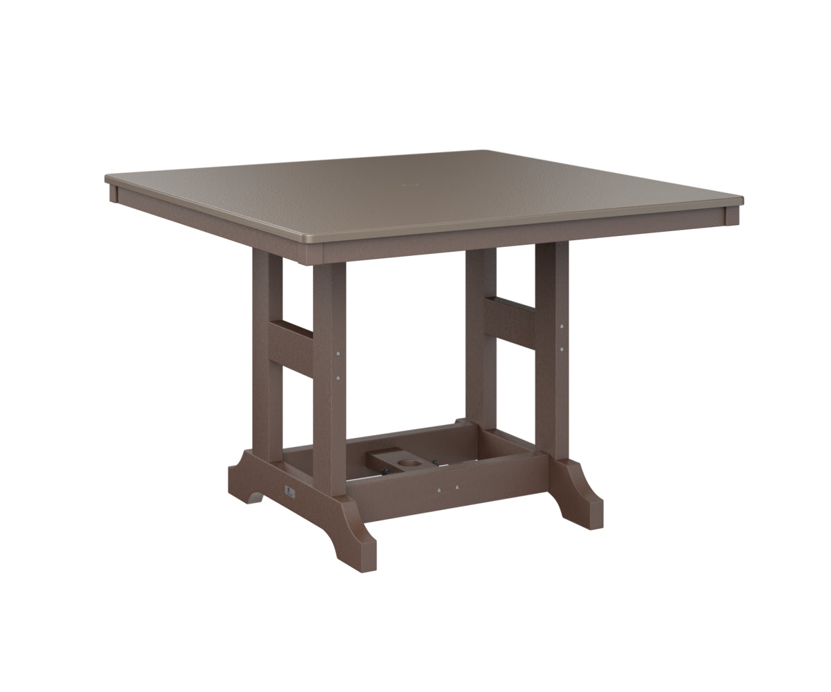 Garden Classic 44" Square Table Bar Height Hammered Top