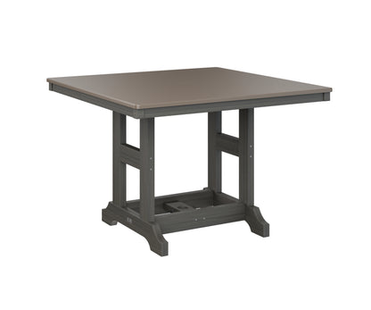 Garden Classic 44" Square Table Bar Height Hammered Top