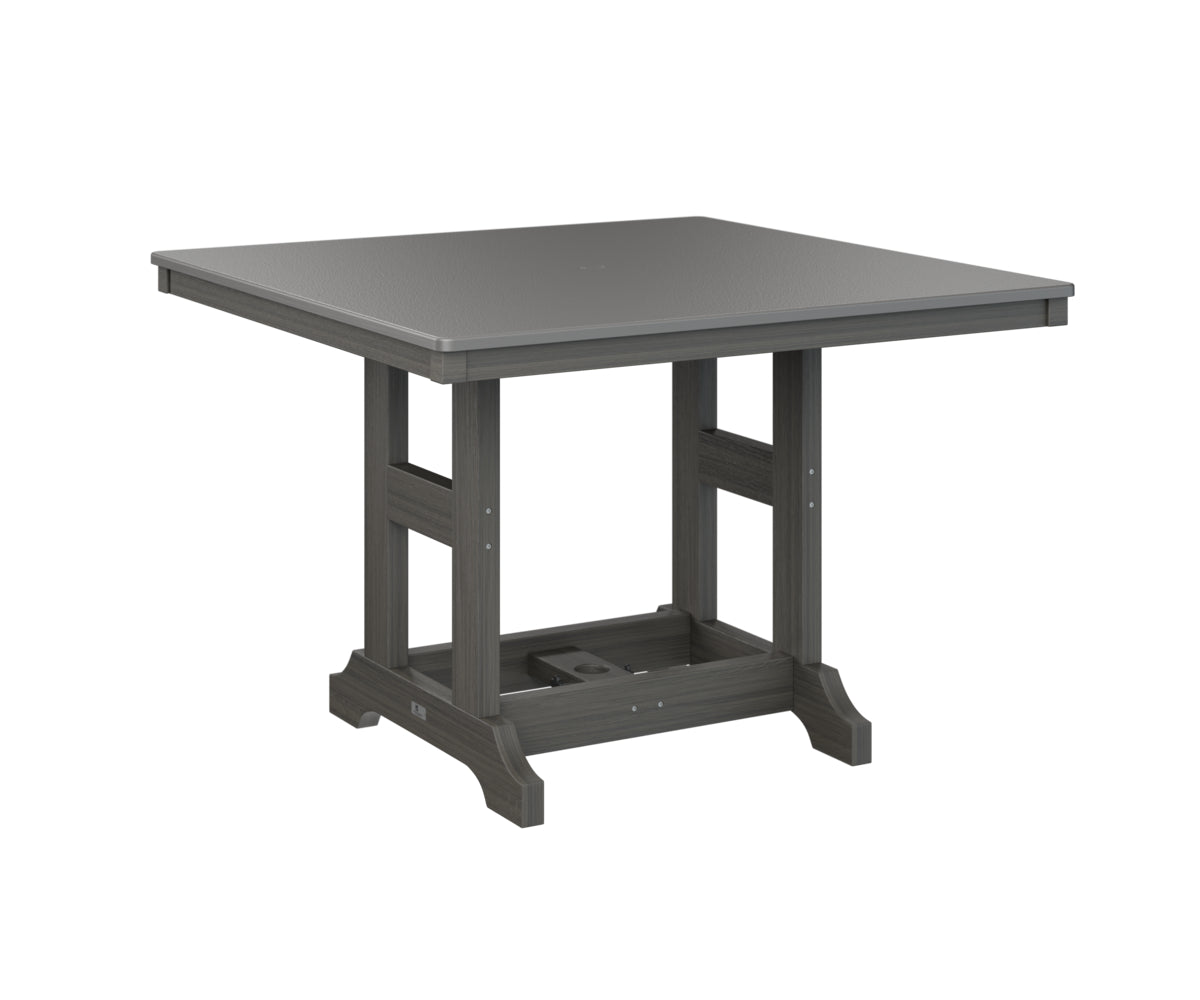Garden Classic 44" Square Table Bar Height Hammered Top