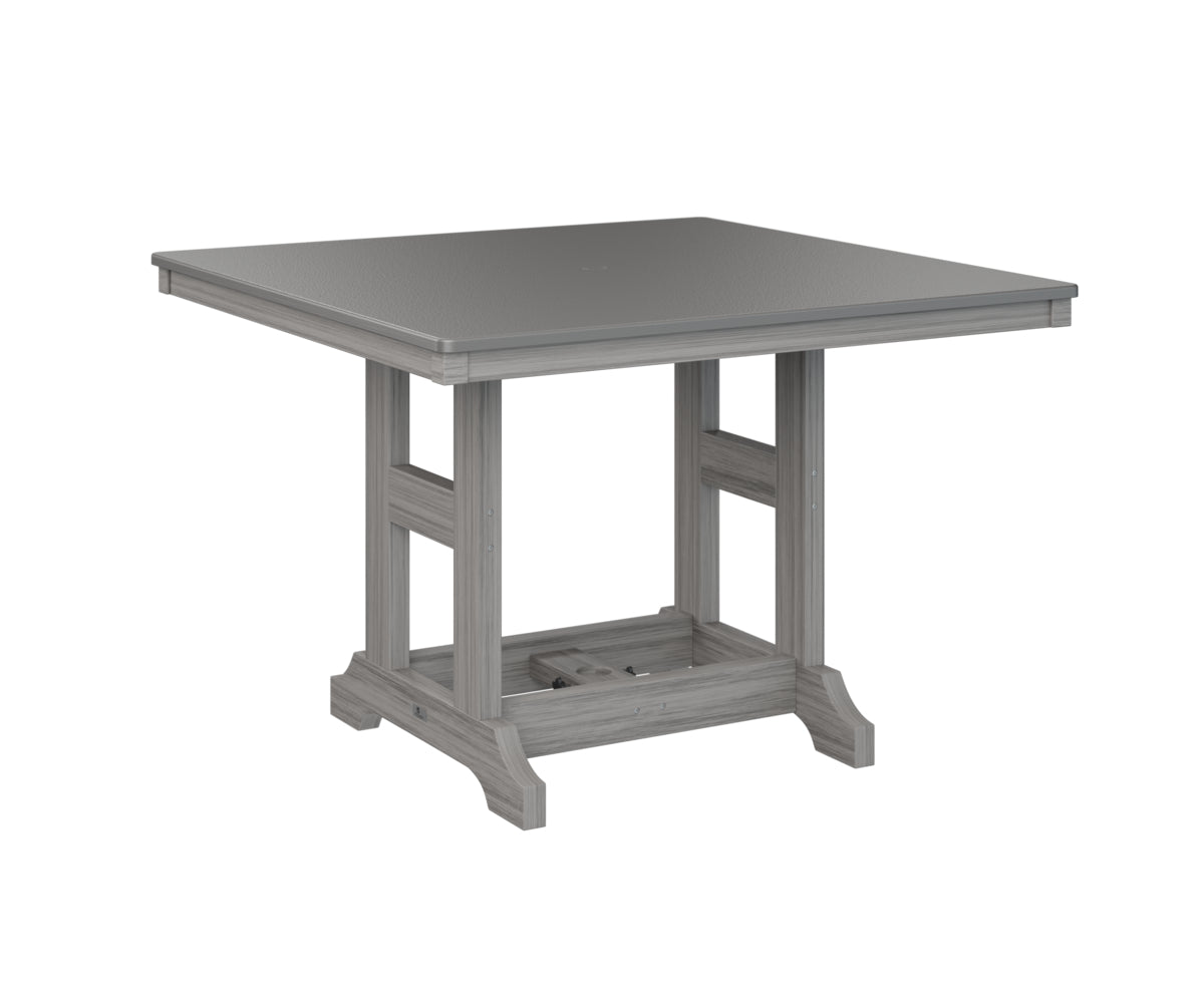 Garden Classic 44" Square Table Bar Height Hammered Top