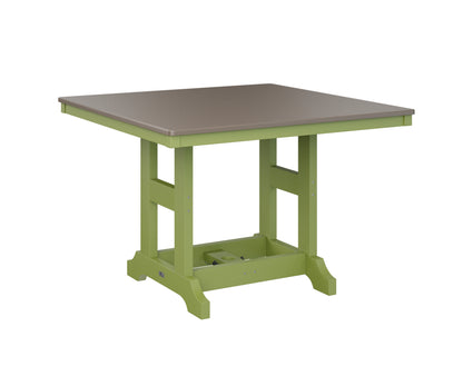 Garden Classic 44" Square Table Bar Height Hammered Top