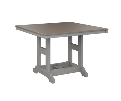 Garden Classic 44" Square Table Bar Height Hammered Top