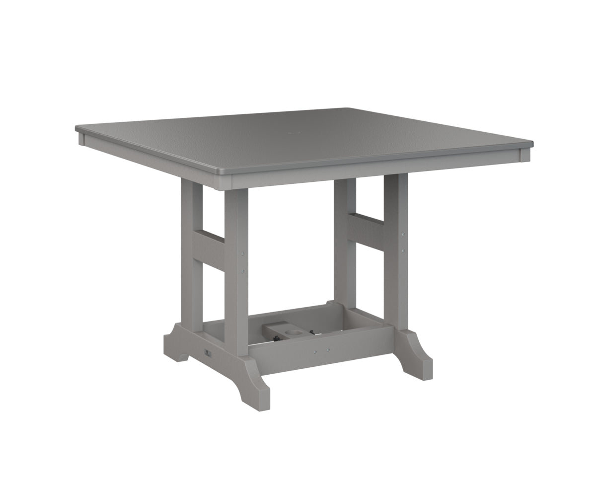 Garden Classic 44" Square Table Bar Height Hammered Top