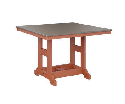 Garden Classic 44" Square Table Bar Height Hammered Top