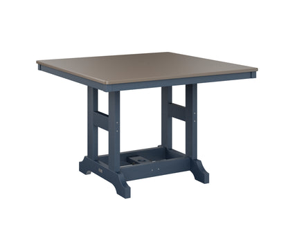 Garden Classic 44" Square Table Bar Height Hammered Top