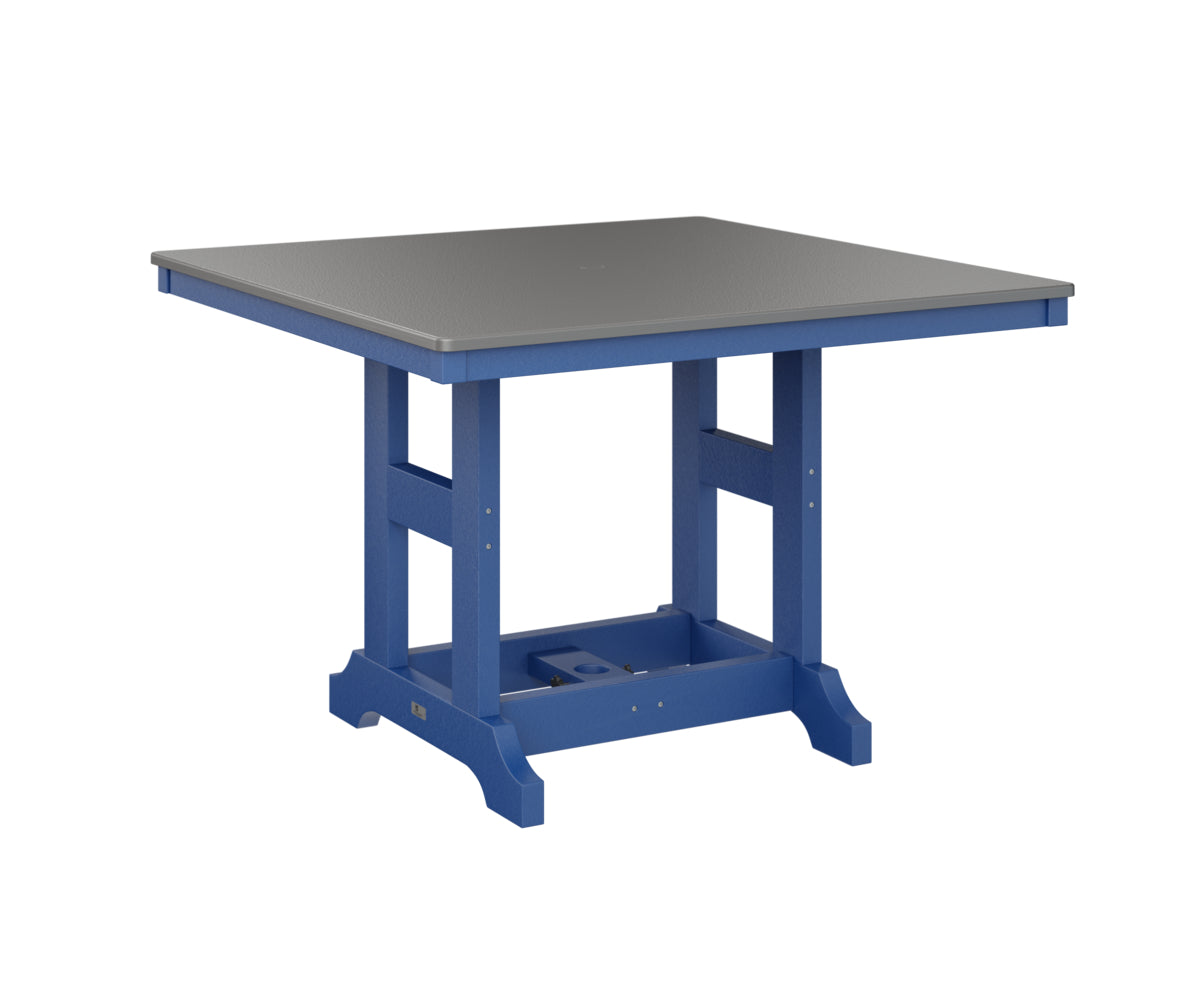 Garden Classic 44" Square Table Bar Height Hammered Top