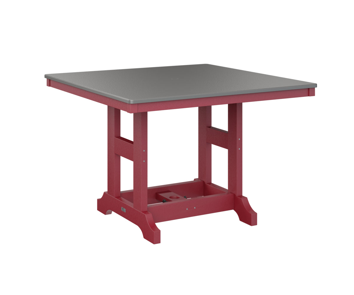 Garden Classic 44" Square Table Bar Height Hammered Top