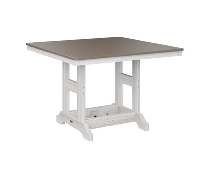 Garden Classic 44" Square Table Bar Height Hammered Top