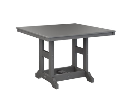 Garden Classic 44" Square Table Bar Height Hammered Top