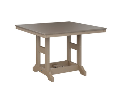 Garden Classic 44" Square Table Bar Height Hammered Top