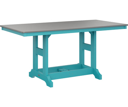 Garden Classic 33" x 66" Rectangular Table Dining Height Hammered Top