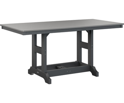 Garden Classic 33" x 66" Rectangular Table Dining Height Hammered Top