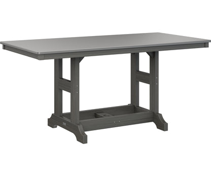 Garden Classic 33" x 66" Rectangular Table Dining Height Hammered Top