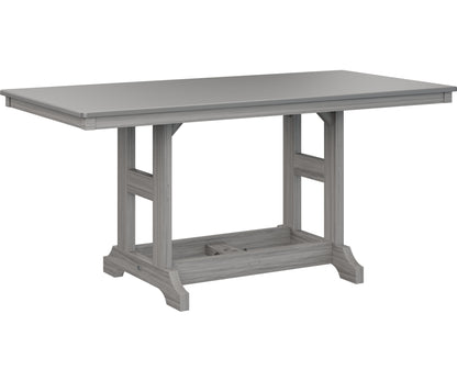 Garden Classic 33" x 66" Rectangular Table Dining Height Hammered Top