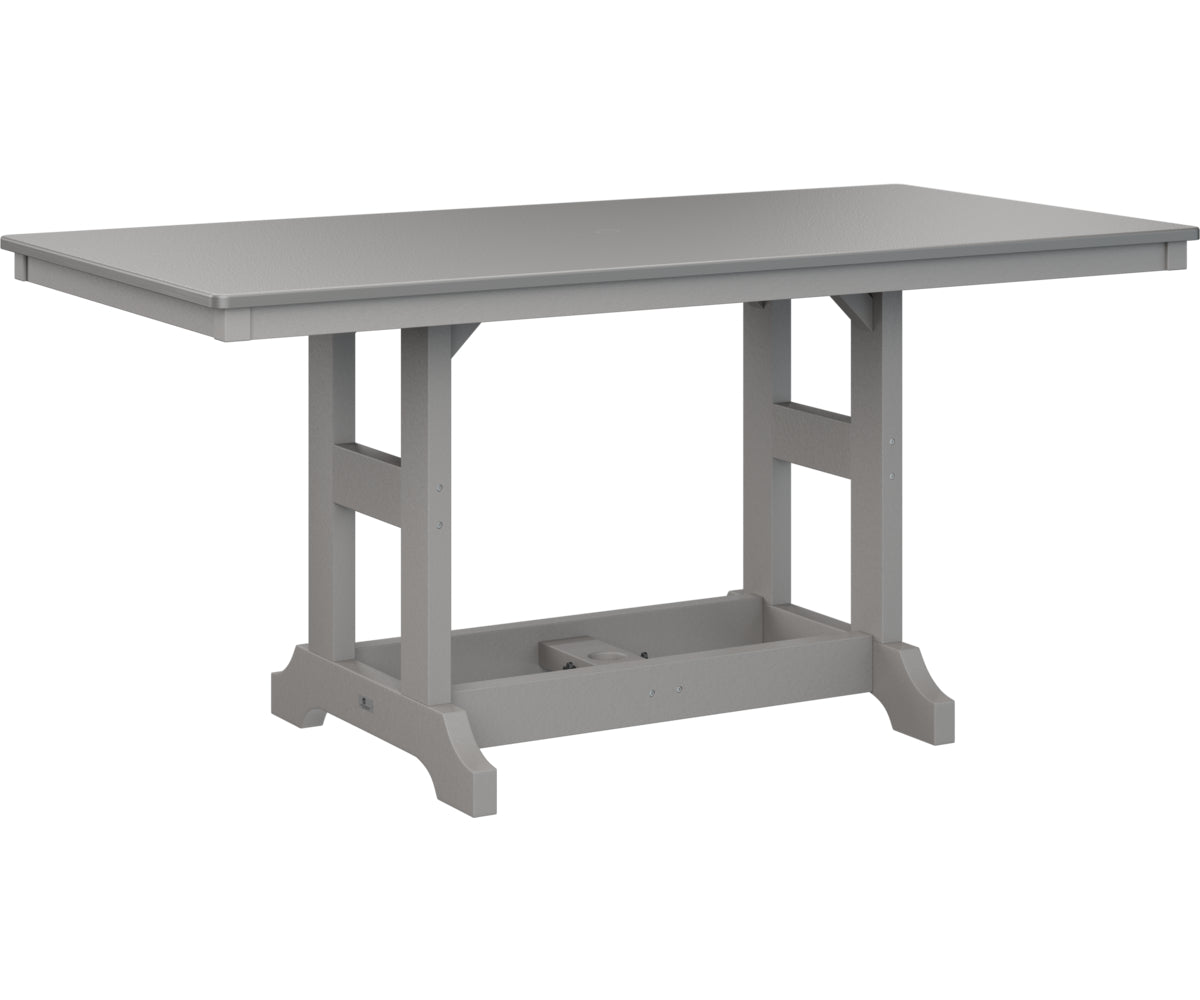Garden Classic 33" x 66" Rectangular Table Dining Height Hammered Top