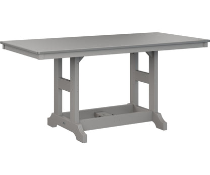 Garden Classic 33" x 66" Rectangular Table Dining Height Hammered Top