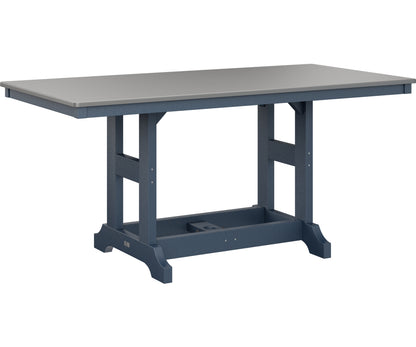 Garden Classic 33" x 66" Rectangular Table Dining Height Hammered Top