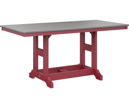 Garden Classic 33" x 66" Rectangular Table Dining Height Hammered Top