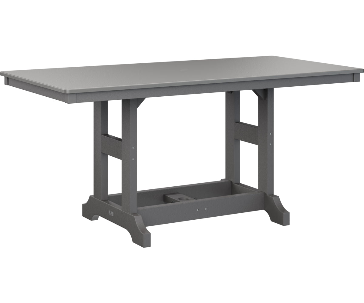 Garden Classic 33" x 66" Rectangular Table Dining Height Hammered Top