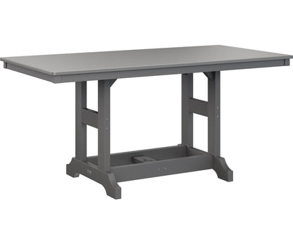 Garden Classic 33" x 66" Rectangular Table Dining Height Hammered Top