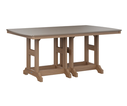 Garden Classic 44" x 72" Rectangular Table Dining Height Hammered Top
