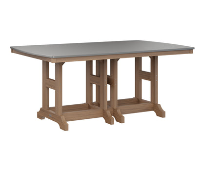 Garden Classic 44" x 72" Rectangular Table Dining Height Hammered Top