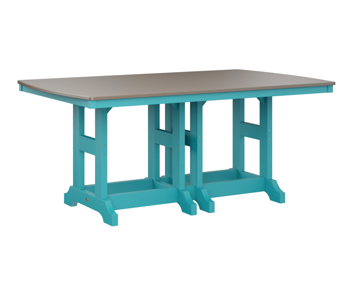 Garden Classic 44" x 72" Rectangular Table Dining Height Hammered Top