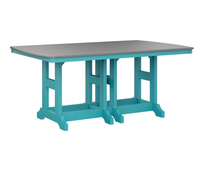 Garden Classic 44" x 72" Rectangular Table Dining Height Hammered Top