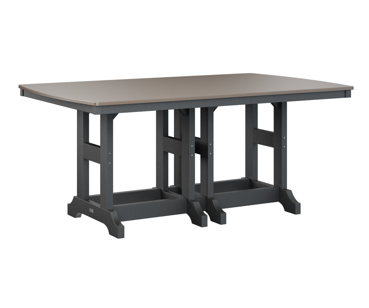Garden Classic 44" x 72" Rectangular Table Dining Height Hammered Top