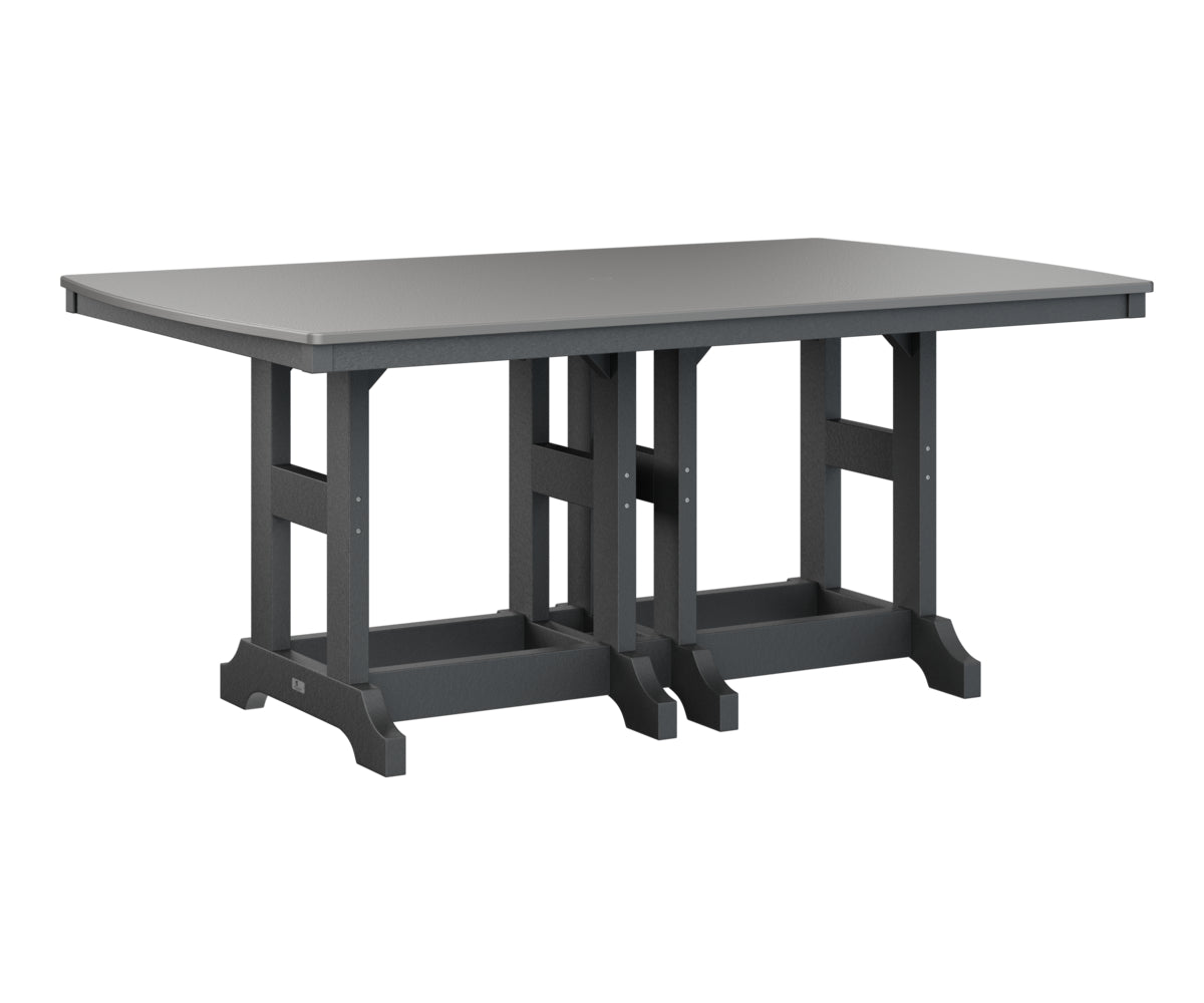 Garden Classic 44" x 72" Rectangular Table Dining Height Hammered Top
