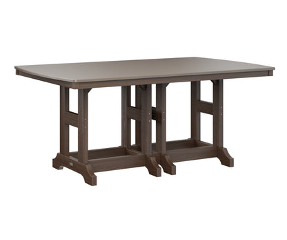 Garden Classic 44" x 72" Rectangular Table Dining Height Hammered Top