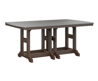 Garden Classic 44" x 72" Rectangular Table Dining Height Hammered Top