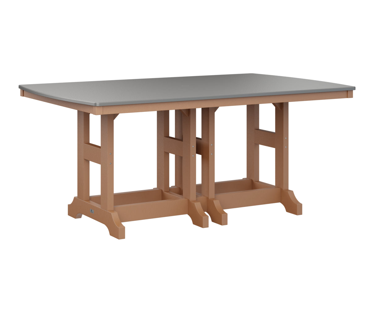 Garden Classic 44" x 72" Rectangular Table Dining Height Hammered Top