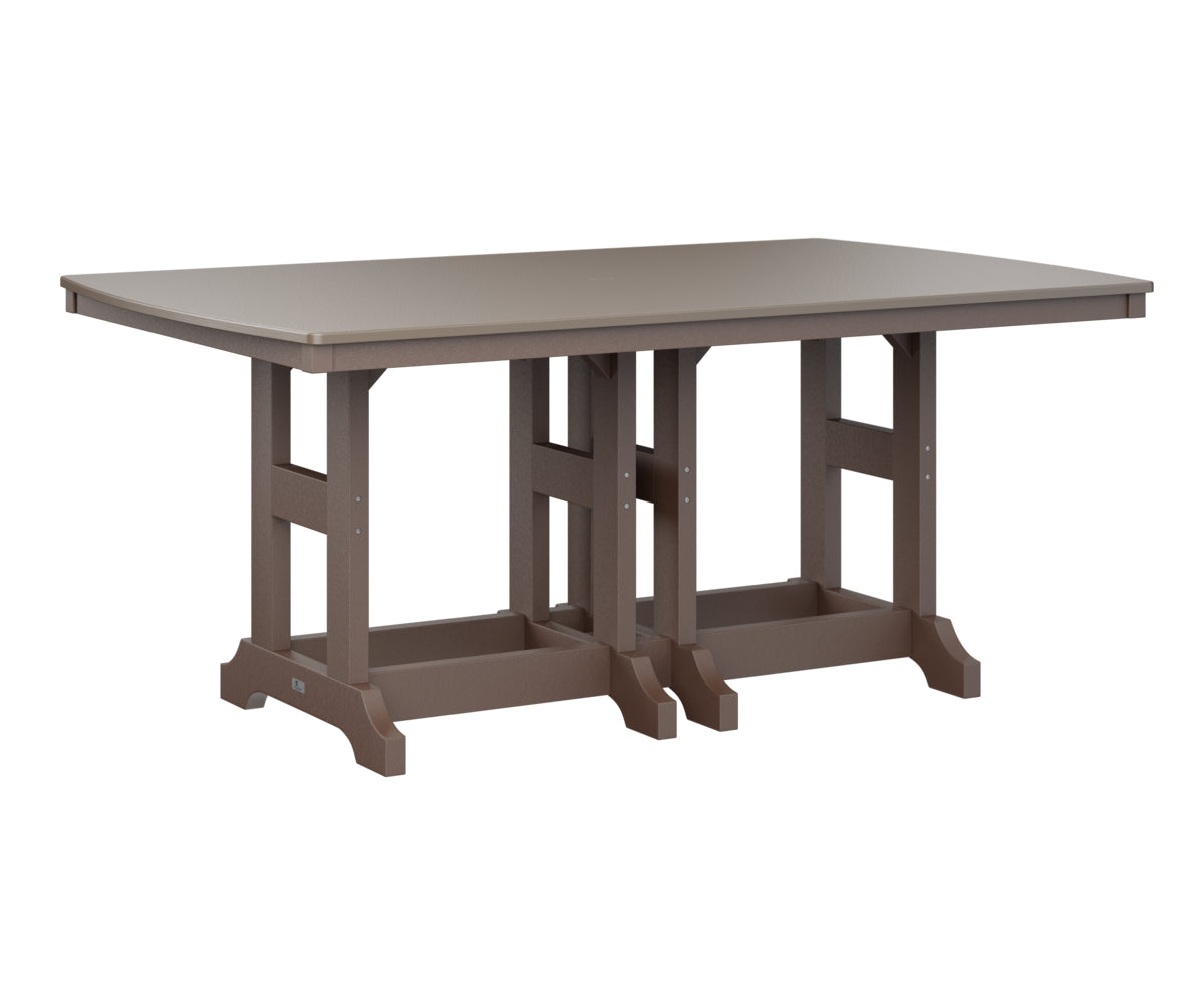 Garden Classic 44" x 72" Rectangular Table Dining Height Hammered Top