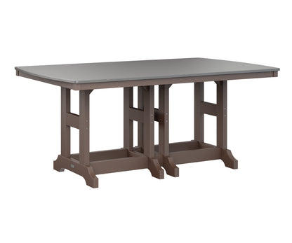 Garden Classic 44" x 72" Rectangular Table Dining Height Hammered Top