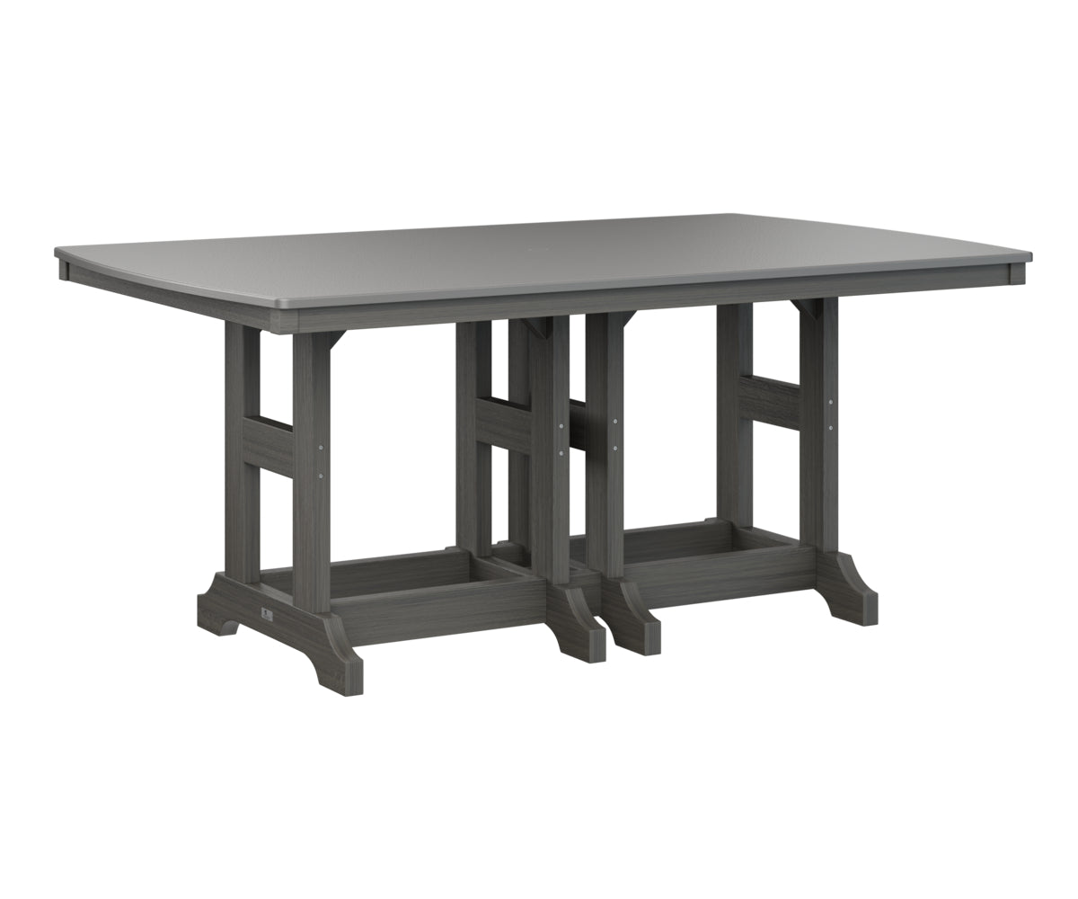 Garden Classic 44" x 72" Rectangular Table Dining Height Hammered Top