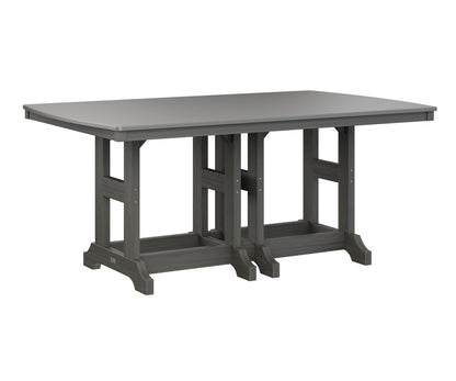 Garden Classic 44" x 72" Rectangular Table Dining Height Hammered Top