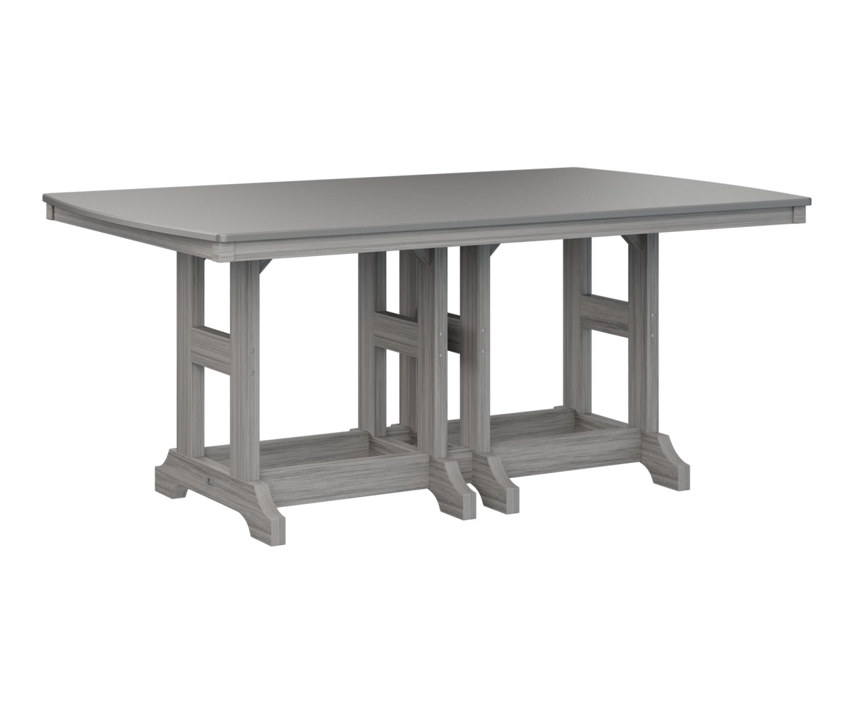 Garden Classic 44" x 72" Rectangular Table Dining Height Hammered Top