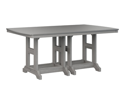Garden Classic 44" x 72" Rectangular Table Dining Height Hammered Top
