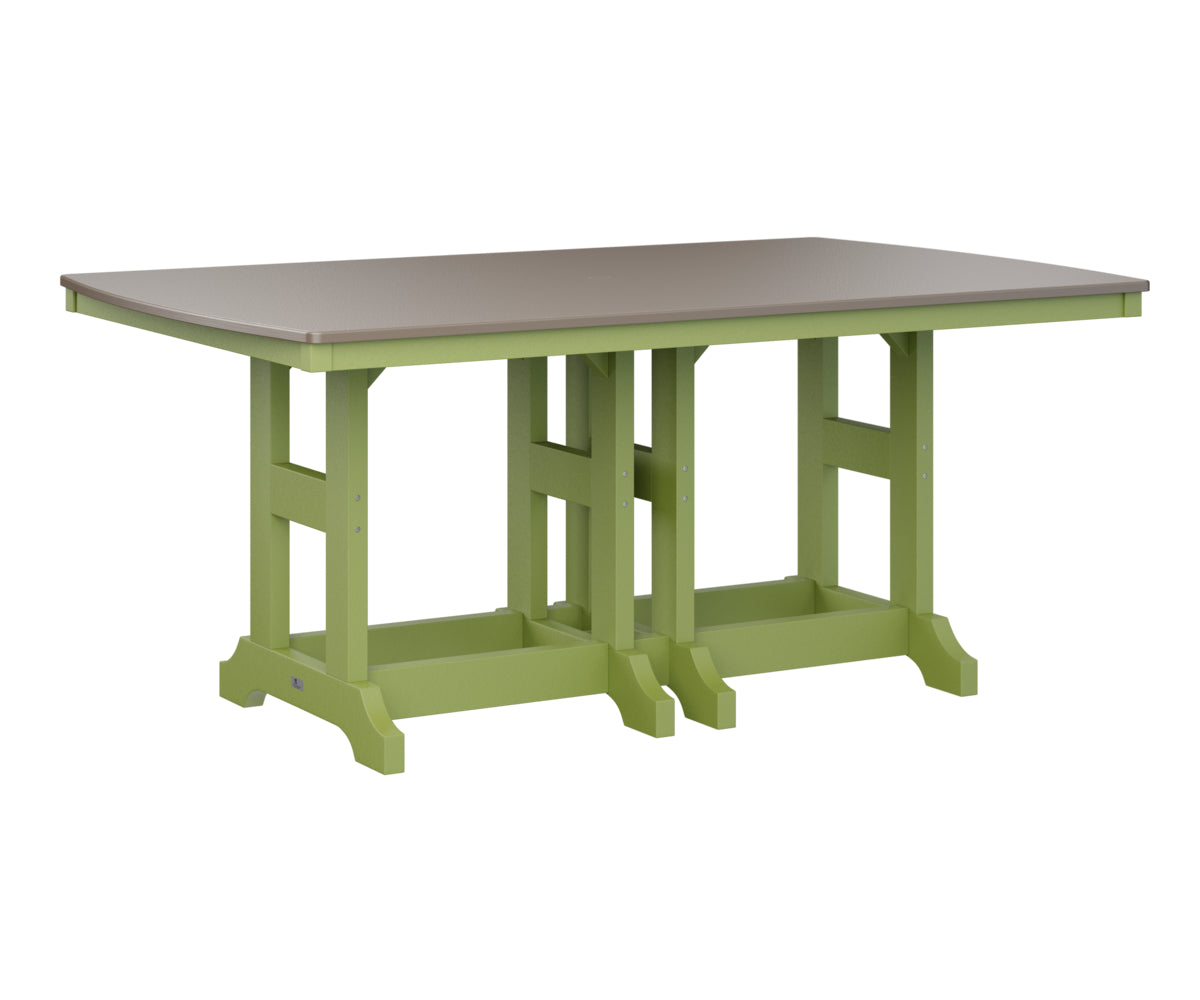 Garden Classic 44" x 72" Rectangular Table Dining Height Hammered Top