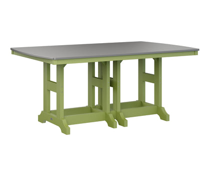 Garden Classic 44" x 72" Rectangular Table Dining Height Hammered Top
