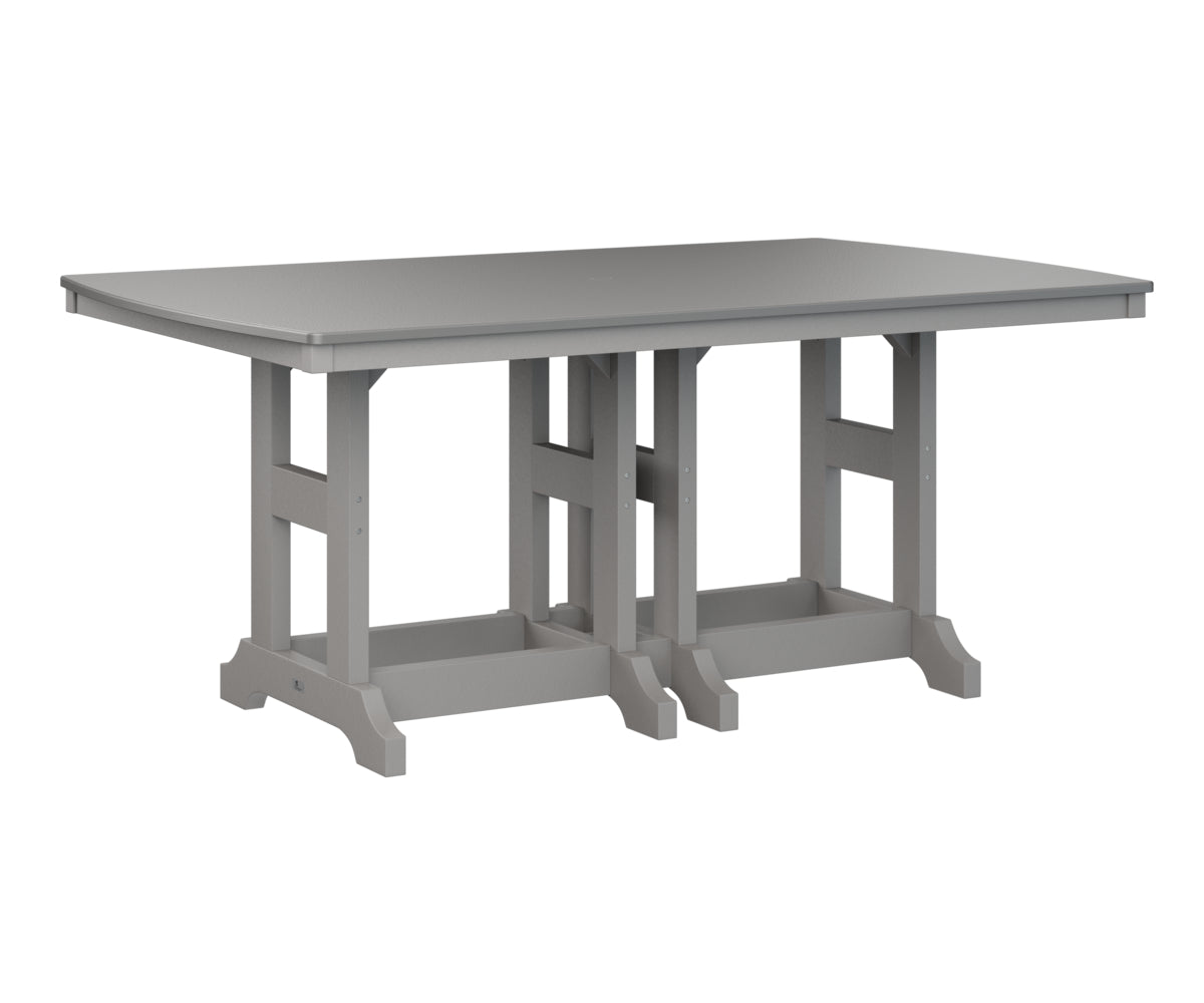 Garden Classic 44" x 72" Rectangular Table Dining Height Hammered Top