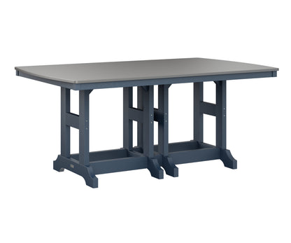 Garden Classic 44" x 72" Rectangular Table Dining Height Hammered Top